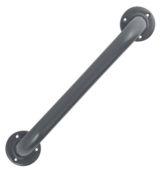 MSV madlo do koupelny SAFE, šedé, ocel, 40 cm