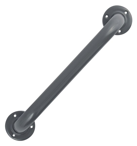 MSV madlo do koupelny SAFE, šedé, ocel, 30 cm