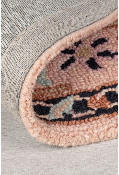 TKANÝ KOBEREC, 120/170 cm růžová, černá Flair Rugs - Online Only koberce & rohožky, Online Only