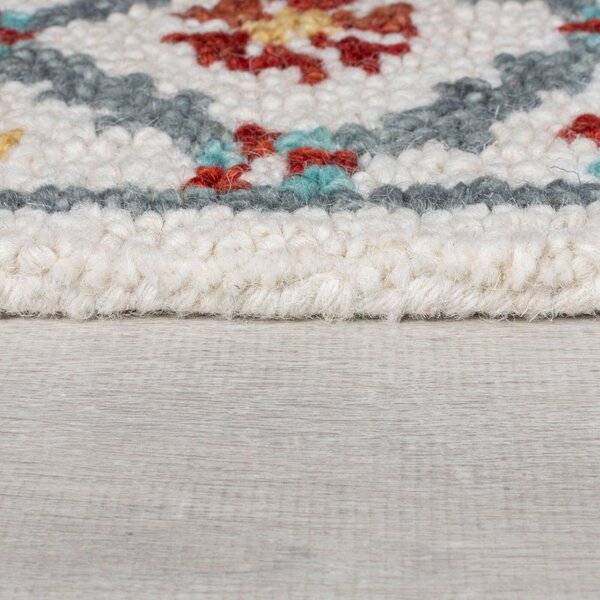 TKANÝ KOBEREC, 160/230 cm krémová, červená Flair Rugs - Online Only koberce & rohožky, Online Only