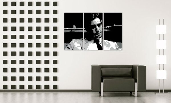 Ručně malovaný obraz POP Art AL PACINO 3 díly al66 - 60x40 cm