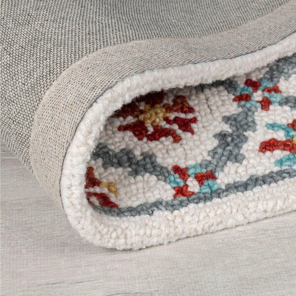 TKANÝ KOBEREC, 160/230 cm krémová, červená Flair Rugs - Online Only koberce & rohožky, Online Only