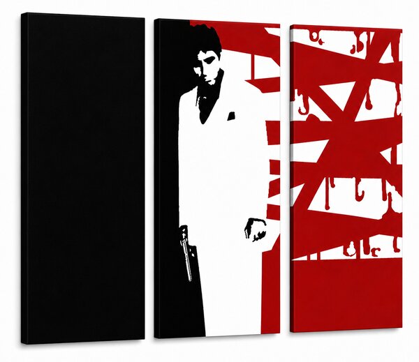 Ručně malovaný obraz POP Art AL PACINO 3 díly al33 - 60x40 cm