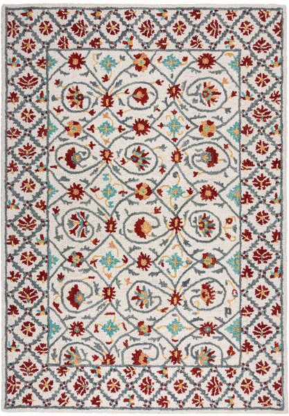 TKANÝ KOBEREC, 160/230 cm krémová, červená Flair Rugs - Online Only koberce & rohožky, Online Only