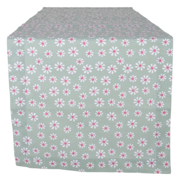 B Living Stolní běhoun Daisy green 50x140cm