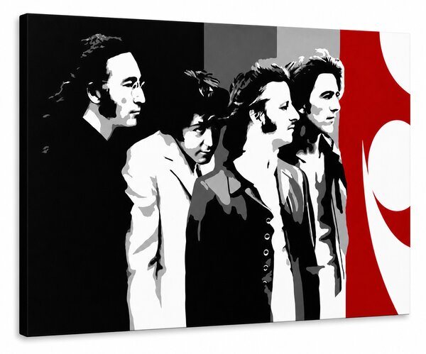 Ručně malovaný obraz POP Art BEATLES 1 kus beat7 - 80x60 cm