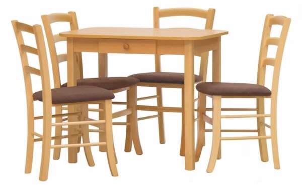 STIMA Jídelní židle PAYSANE s čalouněným sedákem - výběr z odstínů Buk lux 10 terracotta