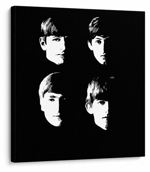 Ručně malovaný obraz POP Art BEATLES 1 kus beat8 - 50x50 cm