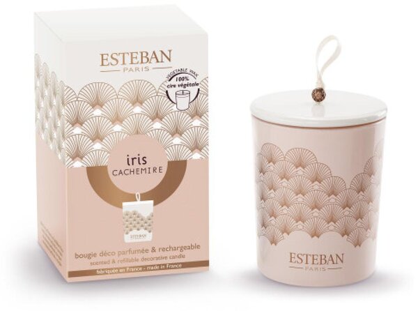 Esteban Dekorativní vonná svíčka Iris Cachemire 180g