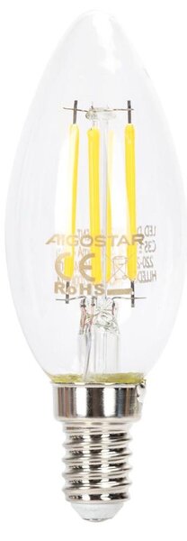 LED Stmívatelná žárovka VINTAGE C35 E14/4W/230V 6500K - Aigostar