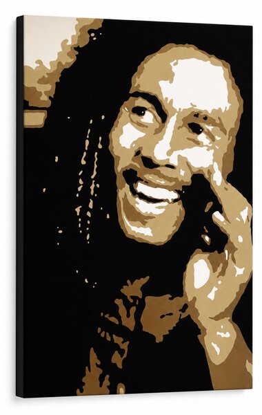 Ručně malovaný obraz POP Art Bob Marley 1 díl bm - 30x40 cm