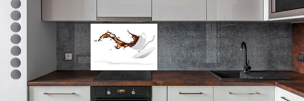 Dekorační panel sklo Rozlitá káva pksh-33132237