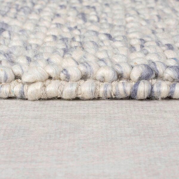 RUČNĚ TKANÝ KOBEREC, 80/150 cm modrá, krémová Flair Rugs - Online Only koberce & rohožky, Online Only