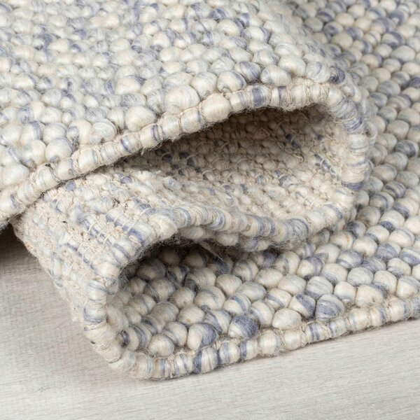 RUČNĚ TKANÝ KOBEREC, 80/150 cm modrá, krémová Flair Rugs - Online Only koberce & rohožky, Online Only
