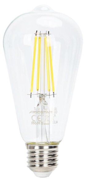 LED Stmívatelná žárovka FILAMENT ST64 E27/6W/230V 6500K - Aigostar