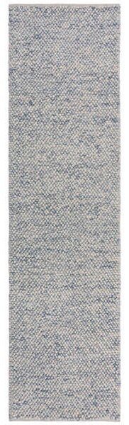 RUČNĚ TKANÝ KOBEREC, 60/230 cm modrá, krémová Flair Rugs - Online Only koberce & rohožky, Online Only