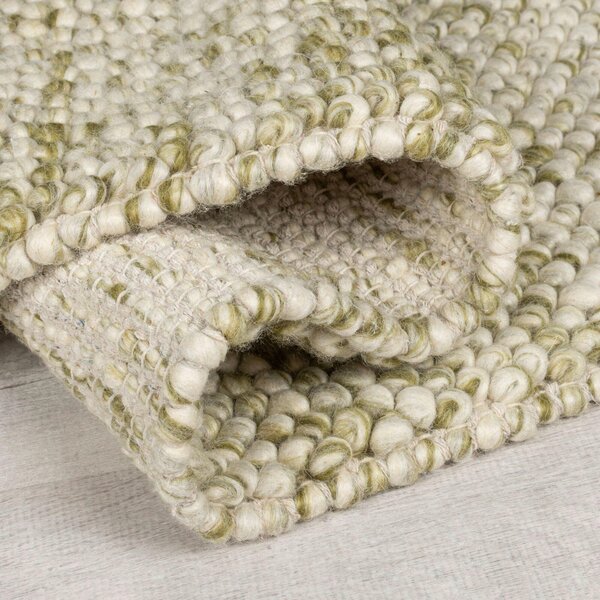 RUČNĚ TKANÝ KOBEREC, 80/150 cm krémová, zelená Flair Rugs - Online Only koberce & rohožky, Online Only