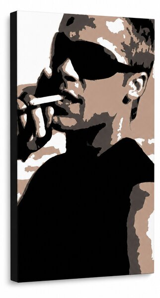 Ručně malovaný obraz POP Art Brad Pitt 1 kus bp - 30x40 cm