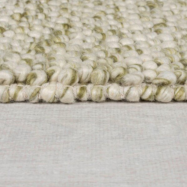 RUČNĚ TKANÝ KOBEREC, 80/150 cm krémová, zelená Flair Rugs - Online Only koberce & rohožky, Online Only