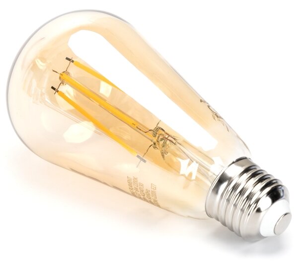 LED Stmívatelná žárovka FILAMENT ST64 E27/6W/230V 2200K - Aigostar