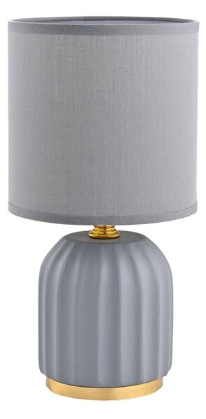 Zuma Line HS8723-GR - Stolní lampa 1xE14/40W/230V šedá/zlatá