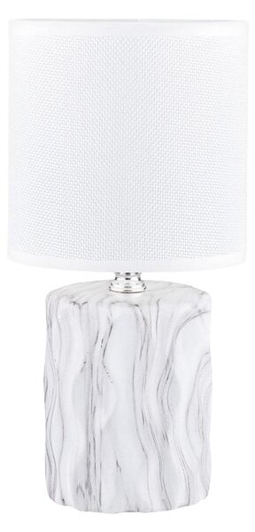 Zuma Line HS8603-WH - Stolní lampa 1xE14/40W/230V bílá/dekor mramoru