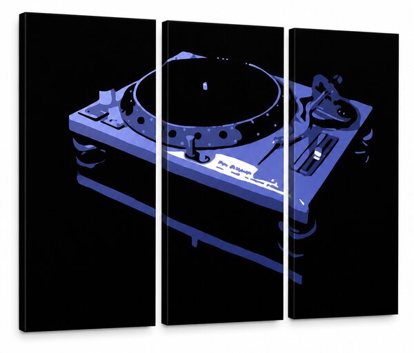 Ručně malovaný obraz POP Art DJ 3 kusů dj6 - 60x40 cm