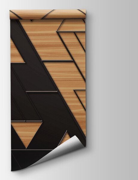 Fototapeta Černohnědý trojúhelníkový vzor, Designové fototapety na zeď, Populární fototapety, u75167 - Tapeko.co.cz