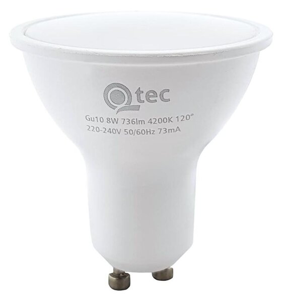 LED Žárovka Qtec GU10/8W/230V 4200K