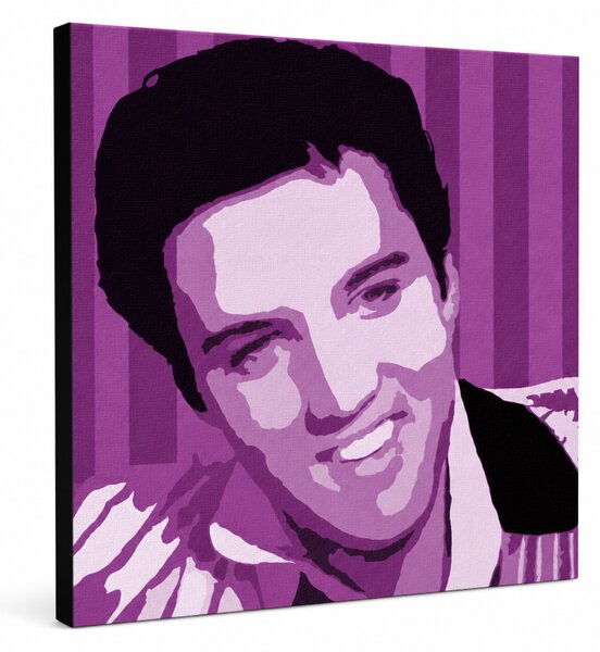 Ručně malovaný obraz POP Art Elvis Presley 1 kus el4 - 50x50 cm