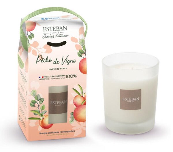 Esteban Vonná svíčka Peche de vigne 180g