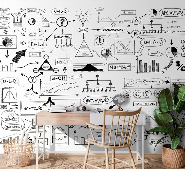 Fototapeta Obchodní koncepty a analytický brainstorming, Dětské fototapety, Populární fototapety, u75180 - Tapeko.co.cz
