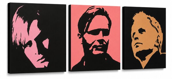 Ručně malovaný obraz POP Art Herbert Grônemeyer 3 díly hg - 120x40 cm