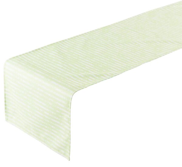 B Living Stolní běhoun Outdoor Little Stripes green 42x145cm