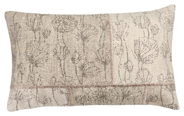 B Living Polštář Patchwork Flower krémový 30x50cm