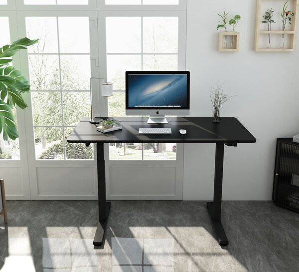 PROFIdesk Mercury - polohovací stůl 71–121 cm, 1 motor, černá podnož | Rozměr pracovní desky: 118 × 60 × 2,5 cm, Dekor pracovní desky: Dub bardolíno H1145