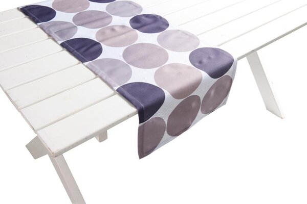 B Living Stolní běhoun Outdoor Nandine fialový 42x145cm