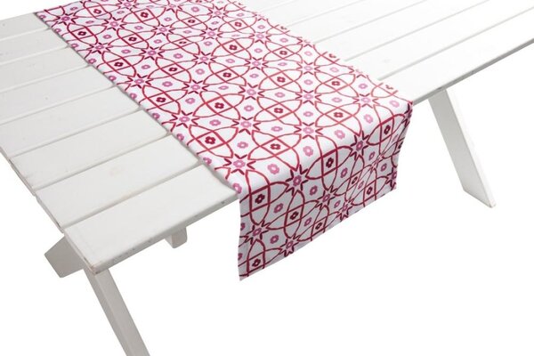 B Living Stolní běhoun Mila Outdoor růžový 42x145cm