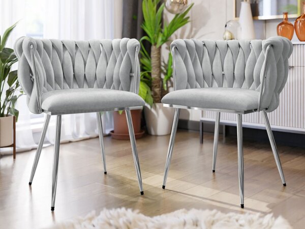 Set dvou čalouněných židlí Archie DC-1142/CM, Barva: 77-černá 5903211394058