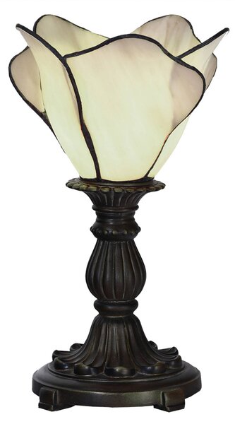 Stolní lampa 5LL-6099N, krémová, ve stylu Tiffany