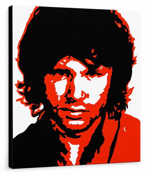 Ručně malovaný obraz POP Art Jim Morrison 1 kus jm2 - 50x50 cm