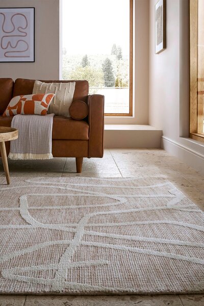 TKANÝ KOBEREC, 120/170 cm béžová Flair Rugs - Online Only koberce & rohožky, Online Only