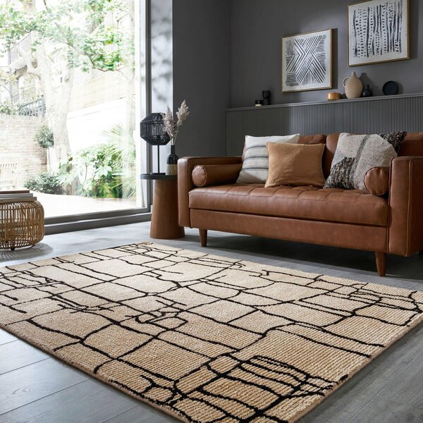 TKANÝ KOBEREC, 160/230 cm krémová Flair Rugs - Online Only koberce & rohožky, Online Only