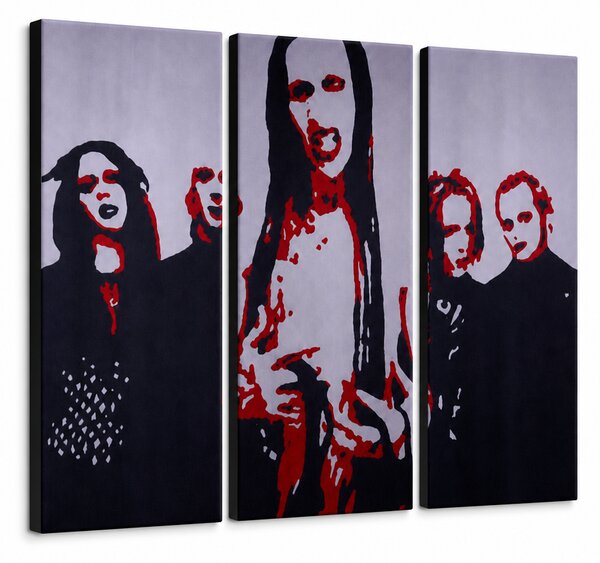 Ručně malovaný obraz POP Art Marilyn Manson 3 kusy mm - 60x40 cm