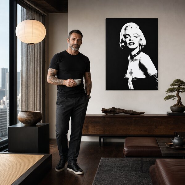Ručně malovaný obraz POP Art Marilyn MONROE 1 kus mon5 - 60x80 cm