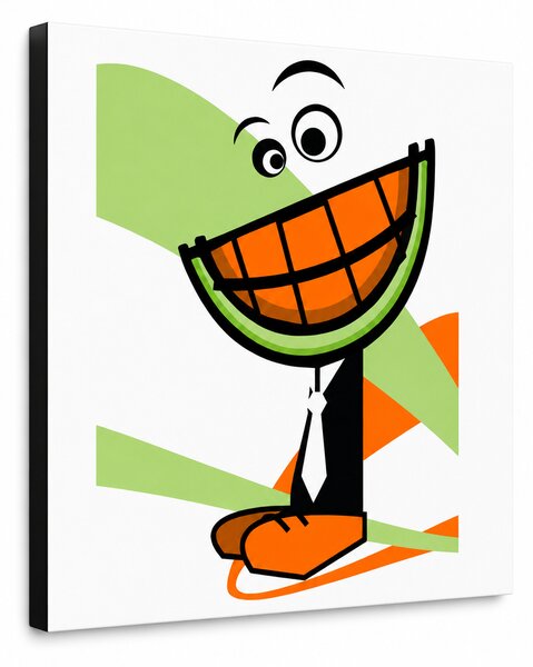 Ručně malovaný obraz POP Art MELOUN 1 kus meloun - 30x40 cm