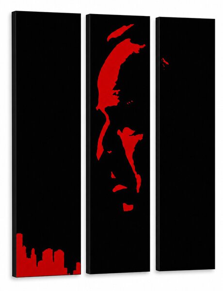 Ručně malovaný obraz POP Art Marlon Brando 3 kusy bez kosti - 60x60 cm