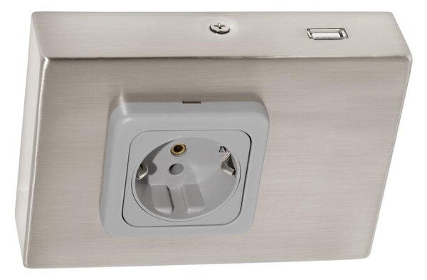 Eglo 94664 - Podlinková zásuvka SCHUKO vč. USB TAXANO