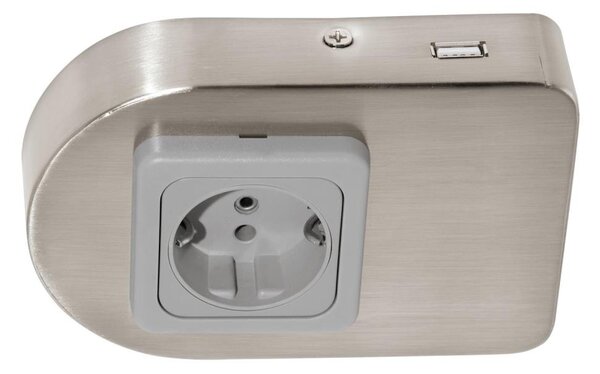 Eglo 94662 - Podlinková zásuvka SCHUKO vč. USB TAXANO