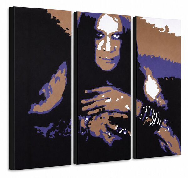 Ručně malovaný obraz POP Art Ozzy Osbourne 3 díly Ozz - 60x40 cm